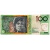 AUSTRALIA 1996 . ONE HUNDRED 100 DOLLARS BANKNOTE . EVANS/FRASER . FIRST PREFIX AN96
